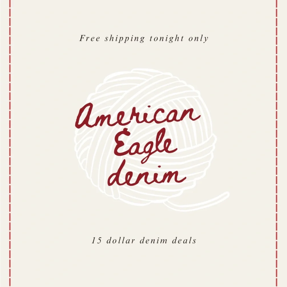 American Eagle Denim Sunday Show Free Shipping! - Picture 1 of 1